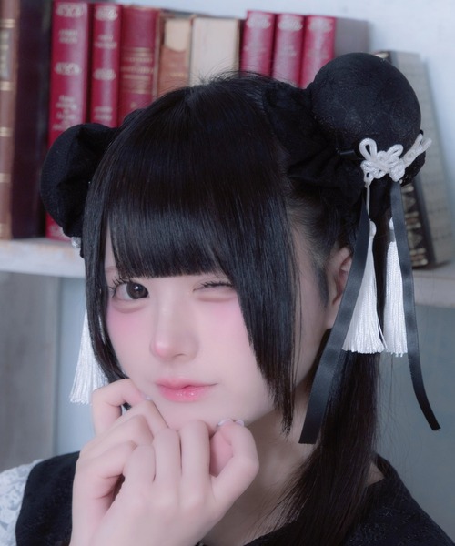 Whinny ヘアクリップ Whinny/「2個セット」ぱんだなりきりぽんぽん