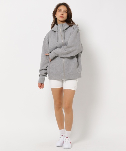 「HEREIAM」 ジップアップパーカー MEDIUM ホワイト メンズ_画像2