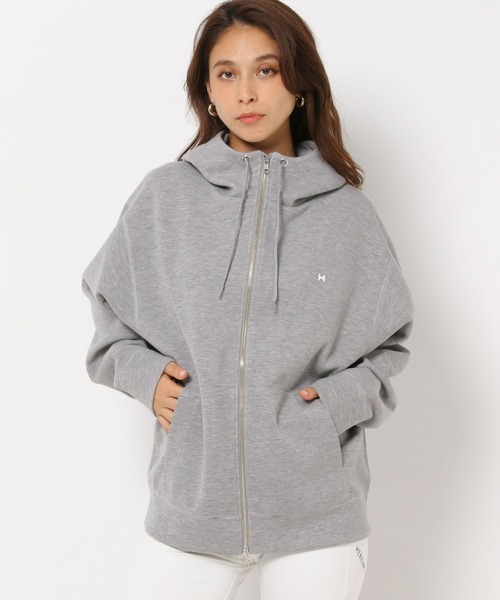 「HEREIAM」 ジップアップパーカー MEDIUM ホワイト メンズ_画像4