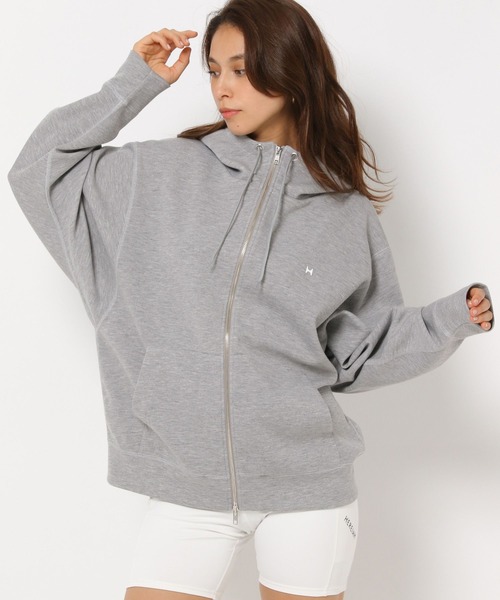 「HEREIAM」 ジップアップパーカー MEDIUM ホワイト メンズ_画像6