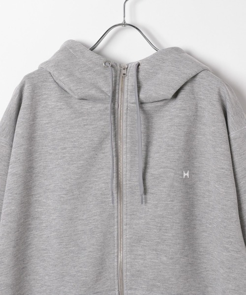 「HEREIAM」 ジップアップパーカー MEDIUM ホワイト メンズ_画像9