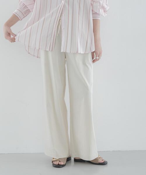 パンツ ハイスペイージーセミワイドパンツ レディースの画像