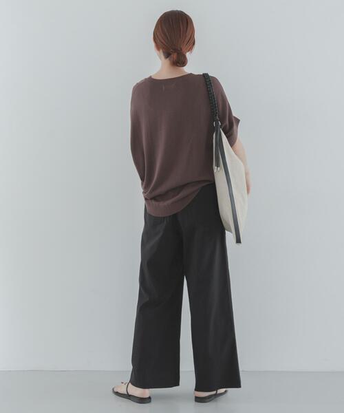 パンツ ハイスペイージーセミワイドパンツ レディースの画像
