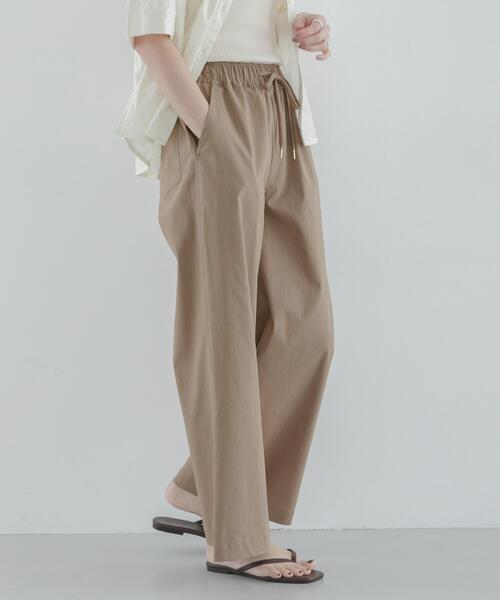 パンツ ハイスペイージーセミワイドパンツ レディースの画像