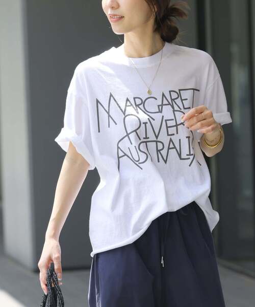 tシャツ 「追加」別注「THE DAY ON THE BEACH」カットオフTシャツ レディースの画像