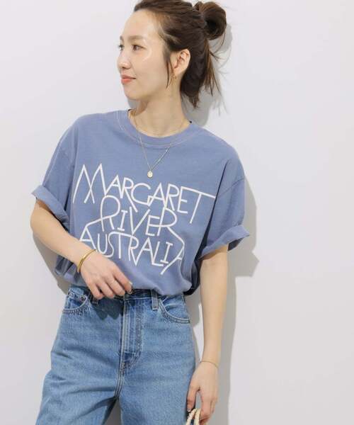 tシャツ 「追加」別注「THE DAY ON THE BEACH」カットオフTシャツ レディースの画像