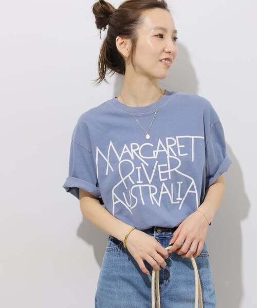 tシャツ 「追加」別注「THE DAY ON THE BEACH」カットオフTシャツ レディースの画像