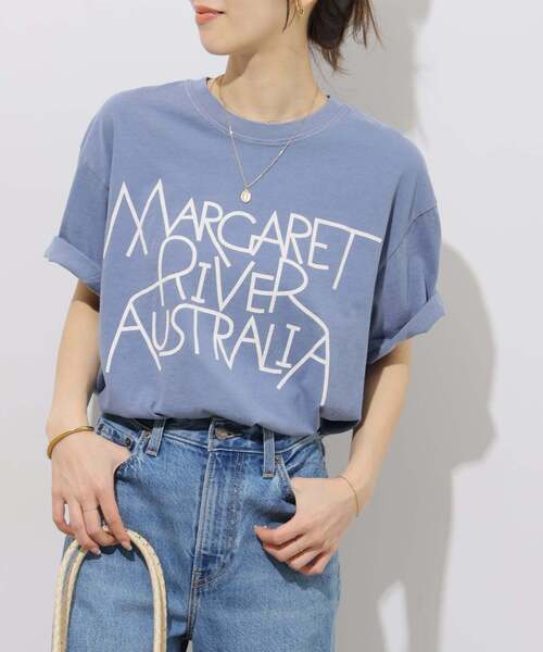 tシャツ 「追加」別注「THE DAY ON THE BEACH」カットオフTシャツ レディースの画像