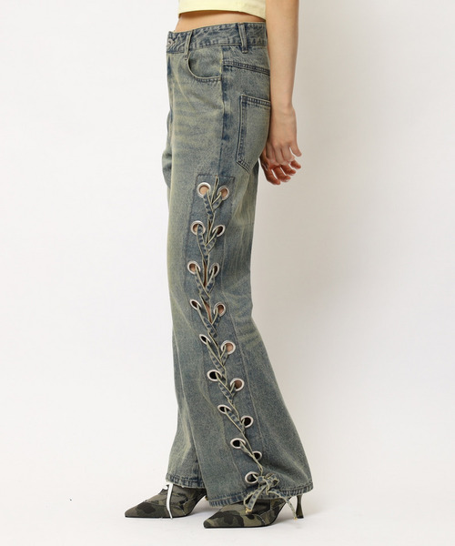 「SPIRALGIRL」 デニムパンツ MEDIUM ブルー レディース_画像2