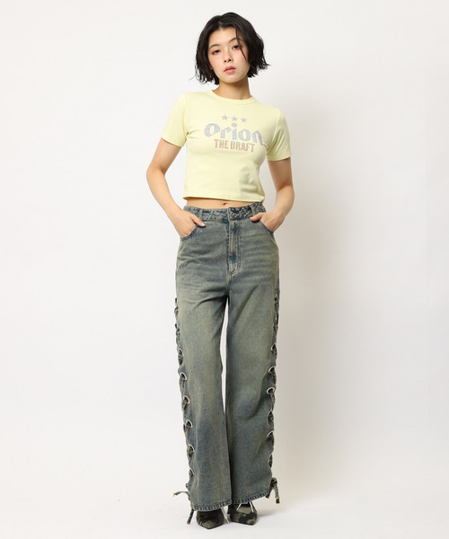 「SPIRALGIRL」 デニムパンツ MEDIUM ブルー レディース_画像3