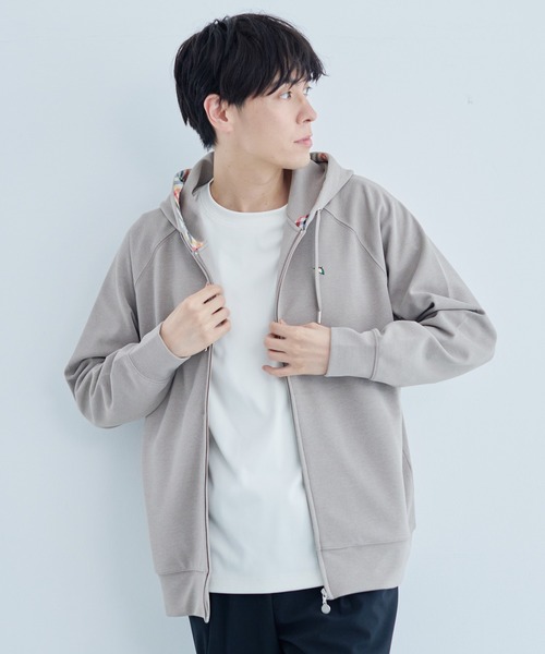 「Arnold Palmer」 ジップアップパーカー S ベージュ レディース_画像4