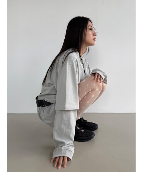 「Didot.showroom」 長袖カットソー FREE ホワイト レディース_画像9