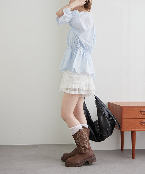 「w closet」 ショートパンツ FREE ブラック レディース_画像5