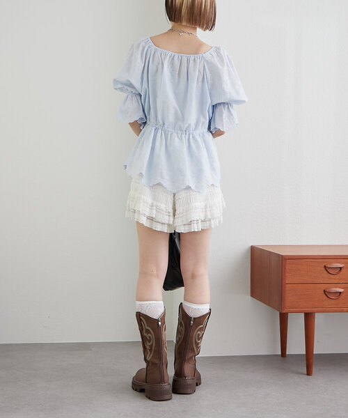 「w closet」 ショートパンツ FREE ブラック レディース_画像6