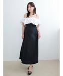 ワンピース バルーンスリーブAラインワンピースの詳細画像3
