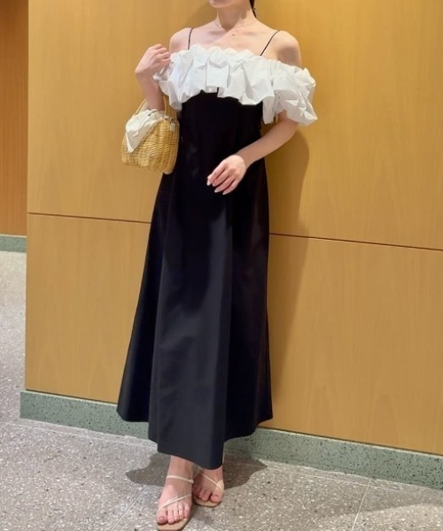 SNIDEL（スナイデル） ワンピース バルーンスリーブAラインワンピース