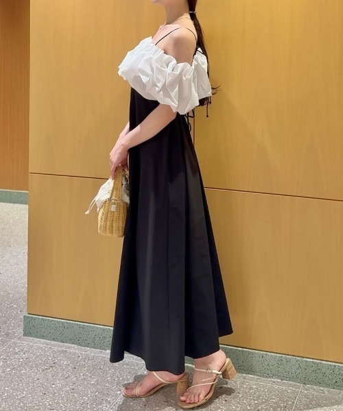 SNIDEL（スナイデル） ワンピース バルーンスリーブAラインワンピース