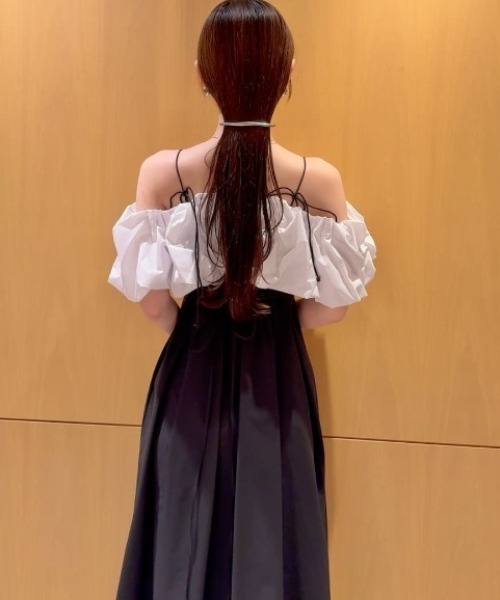 SNIDEL（スナイデル） ワンピース バルーンスリーブAラインワンピース