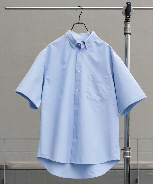 「FREAK'S STORE」 半袖シャツ LARGE ブルー メンズ_画像2