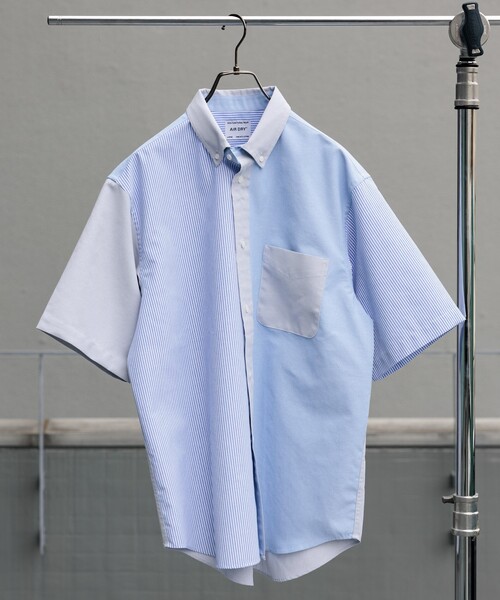 「FREAK'S STORE」 半袖シャツ LARGE ブルー メンズ_画像4
