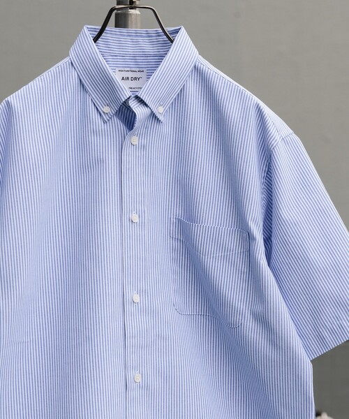 「FREAK'S STORE」 半袖シャツ LARGE ブルー メンズ_画像6