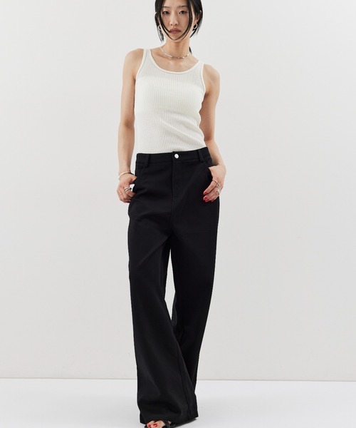 「HANNE」 パンツ M グレー レディース_画像2
