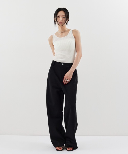 「HANNE」 パンツ M グレー レディース_画像4