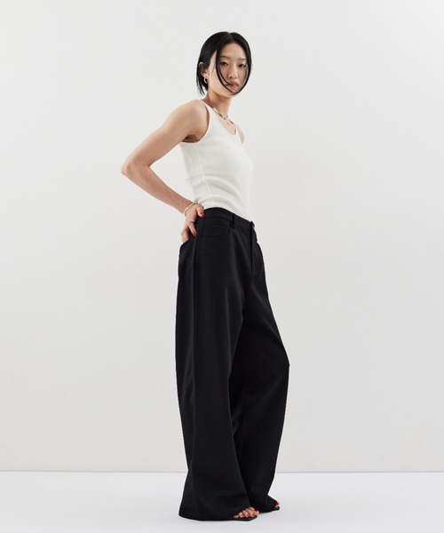 「HANNE」 パンツ M グレー レディース_画像7