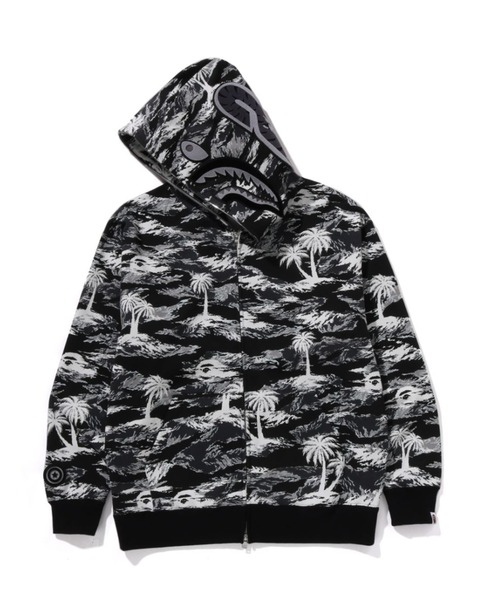 A BATHING APE 黒 ジップアップパーカー A BATHING APE（アベイシングエイプ） ジップアップパーカー X-LARGE
