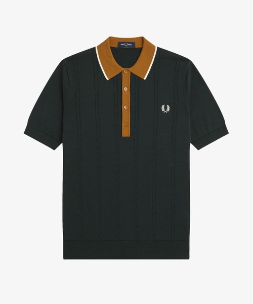 FRED PERRY（フレッドペリー） ポロシャツ 半袖 Cable Knit Shirt