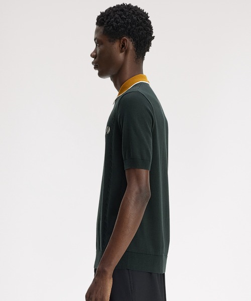 FRED PERRY(フレッドペリー) ポロシャツ 半袖 Cable Knit Shirt FRED PERRY(フレッドペリー) ポロシャツ 半袖 Cable Knit Shirt