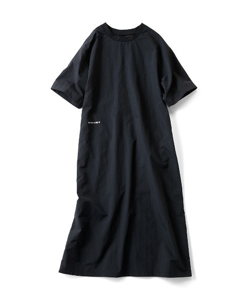 「Live in comfort」 7分袖ワンピース 3L カーキ レディース_画像2