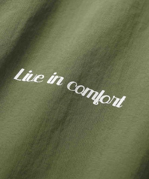 「Live in comfort」 7分袖ワンピース 3L カーキ レディース_画像4