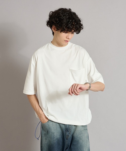 「WETTEMPT」 半袖Tシャツ MEDIUM 杢グレー メンズ_画像7