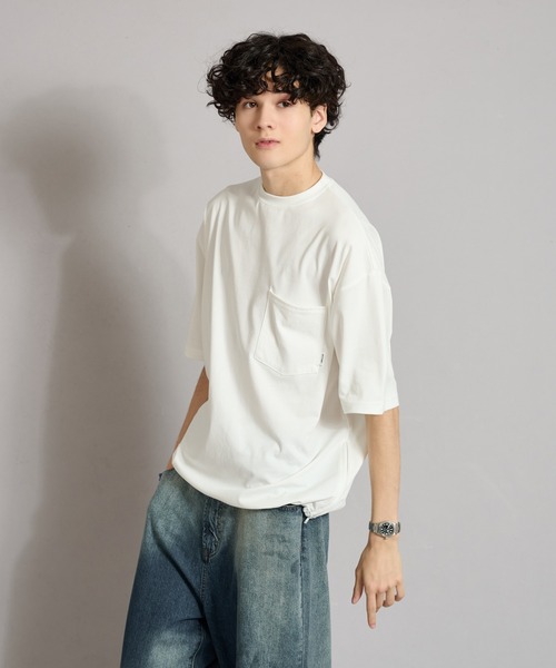 「WETTEMPT」 半袖Tシャツ MEDIUM 杢グレー メンズ_画像8