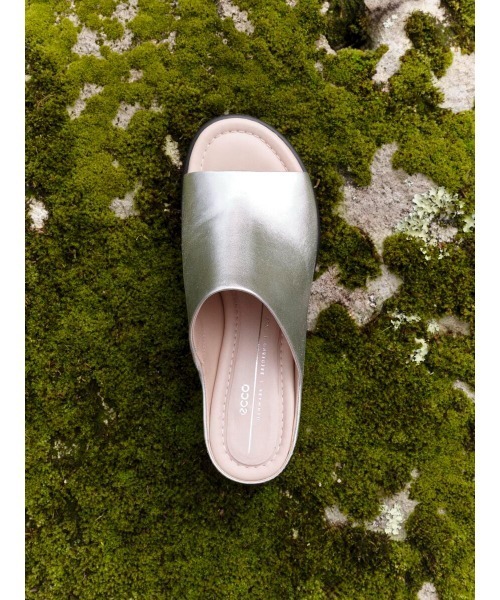 「ECCO」 ミュール 37 シルバー レディース_画像6