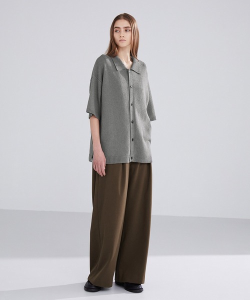 「LUENNA」 ニットカーディガン M ネイビー メンズ_画像6