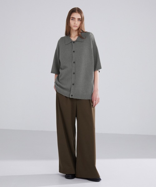 「LUENNA」 ニットカーディガン M ネイビー メンズ_画像8