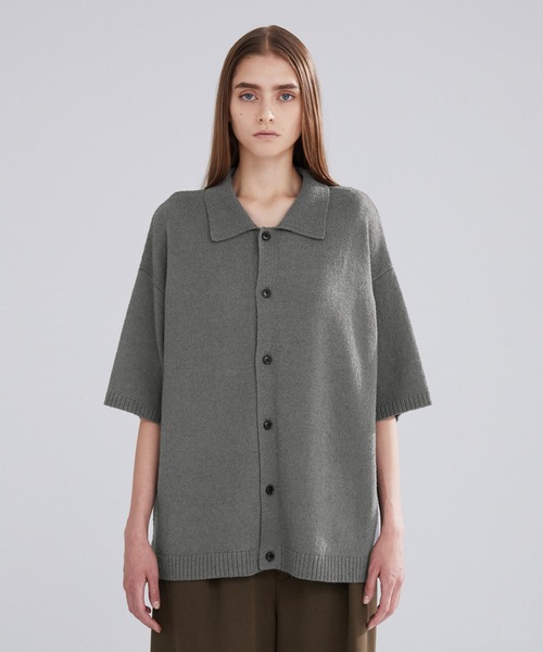 「LUENNA」 ニットカーディガン M ネイビー メンズ_画像9