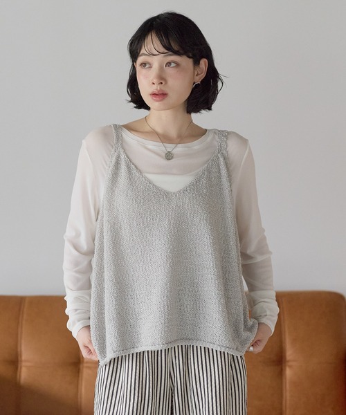 「HEART MARKET」 キャミソール FREE ブラック レディース_画像8
