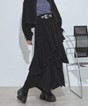 ロング スカート ハイショクステッチイレヘムス...の詳細画像1