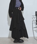 ロング スカート ハイショクステッチイレヘムス...の詳細画像4