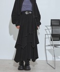 ロング スカート ハイショクステッチイレヘムス...の詳細画像2