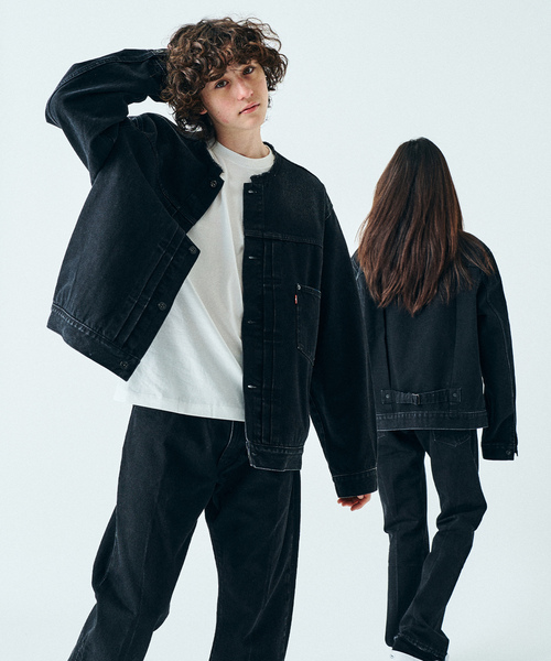 LEVI’S デニムジャケット Levi's（リーバイス） デニムジャケット X-SMALL ブラック メンズ