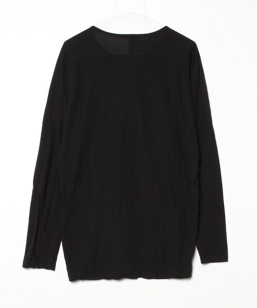 「KAZUYUKI KUMAGAI ATTACHMENT」 長袖Tシャツ 1 ブラック メンズ_画像2