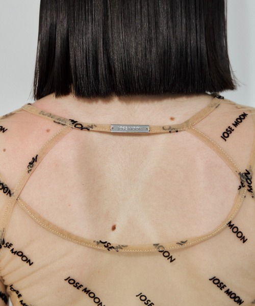 JOSE MOON（ジョゼムーン） tシャツ SHEER 2WAY MONOGRAM TOPS/シアー