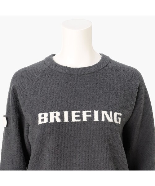 ブリーフィングゴルフ 完売品 ニット S ボーダー グレー 美品 BRIEFING（ブリーフィング） ニット セーター 「BRIEFING GOLF