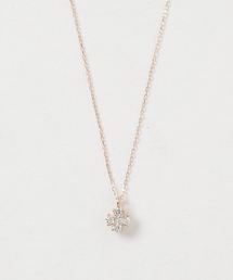 con affetto ネックレス K18ダイヤフラワーネックレス レディース