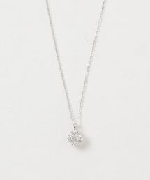 con affetto ネックレス K18ダイヤフラワーネックレス レディース