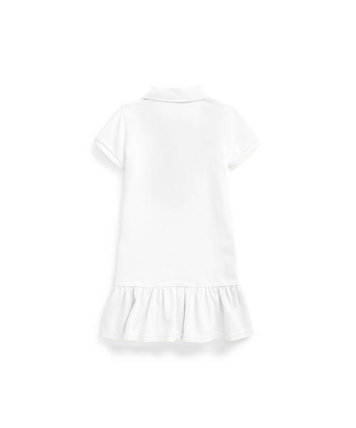 ワンピース コットン メッシュ ポロドレス RALPH ラルフ コットン メッシュ POLO LAUREN CHILDRENSWEAR，ポロ ローレン